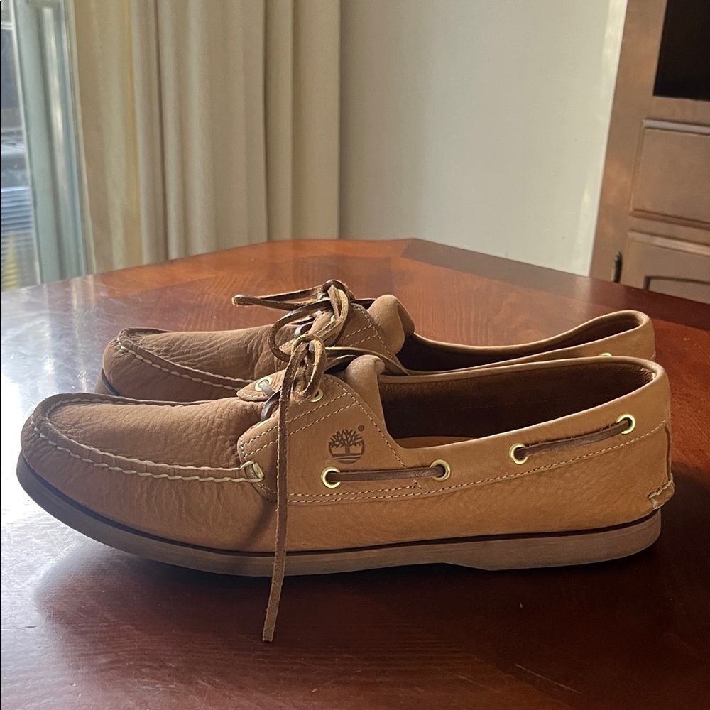 Timberland Tan Suede Topsiders US 12 UK 12.5 EU 47.5 - Picture 4 of 10